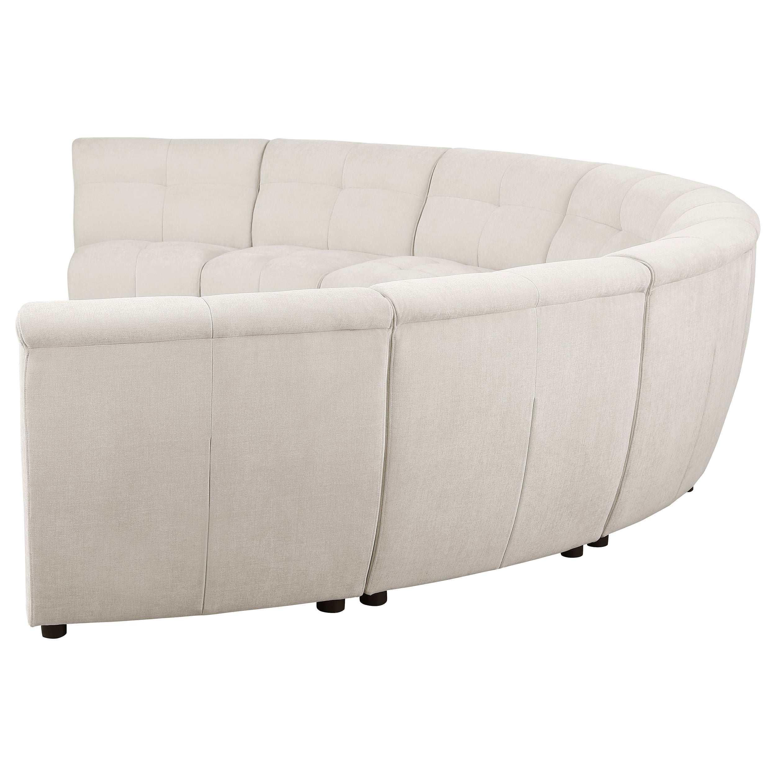 Charlotte Upholstered Modular Sectional Sofa Ivory