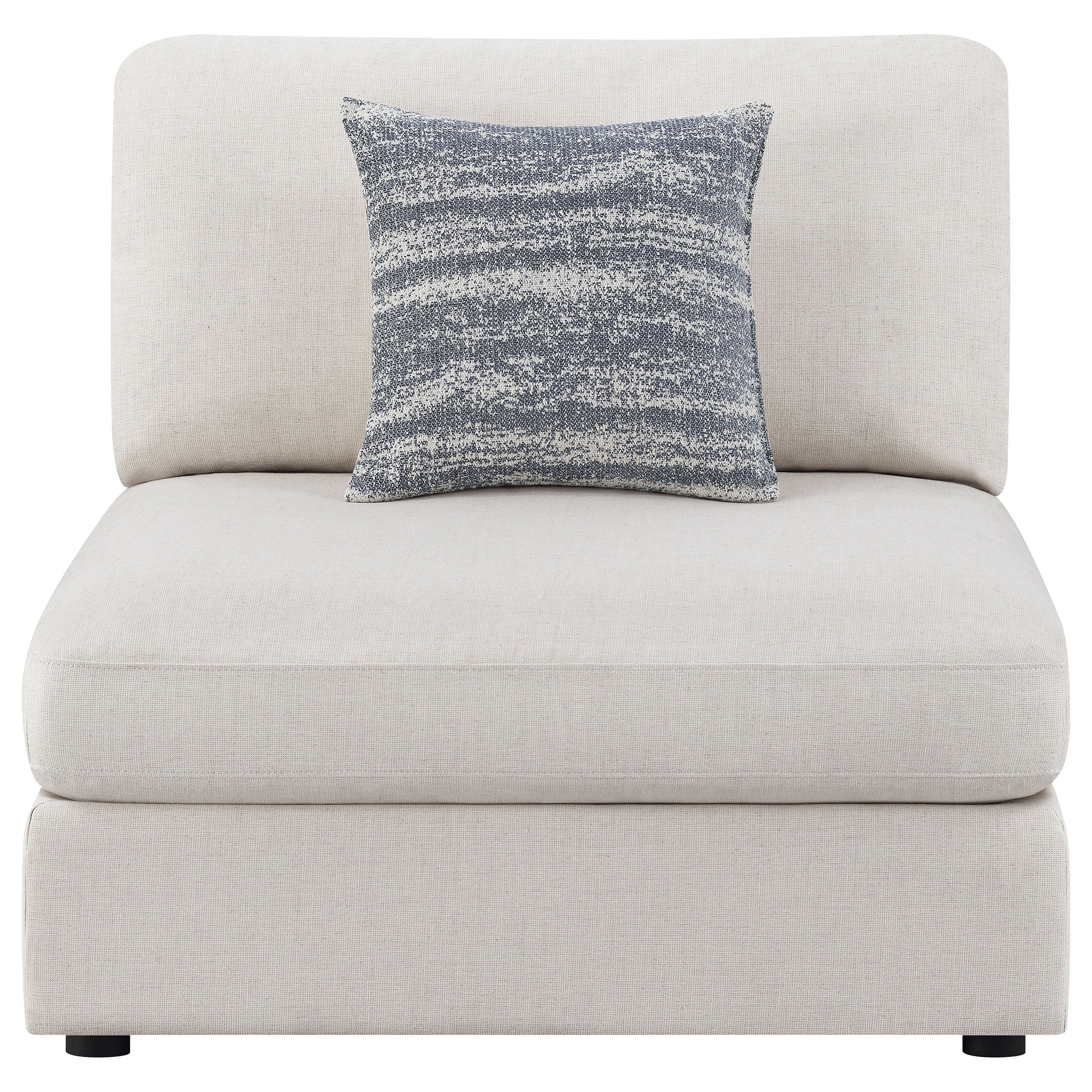 Serene Upholstered Armless Chair