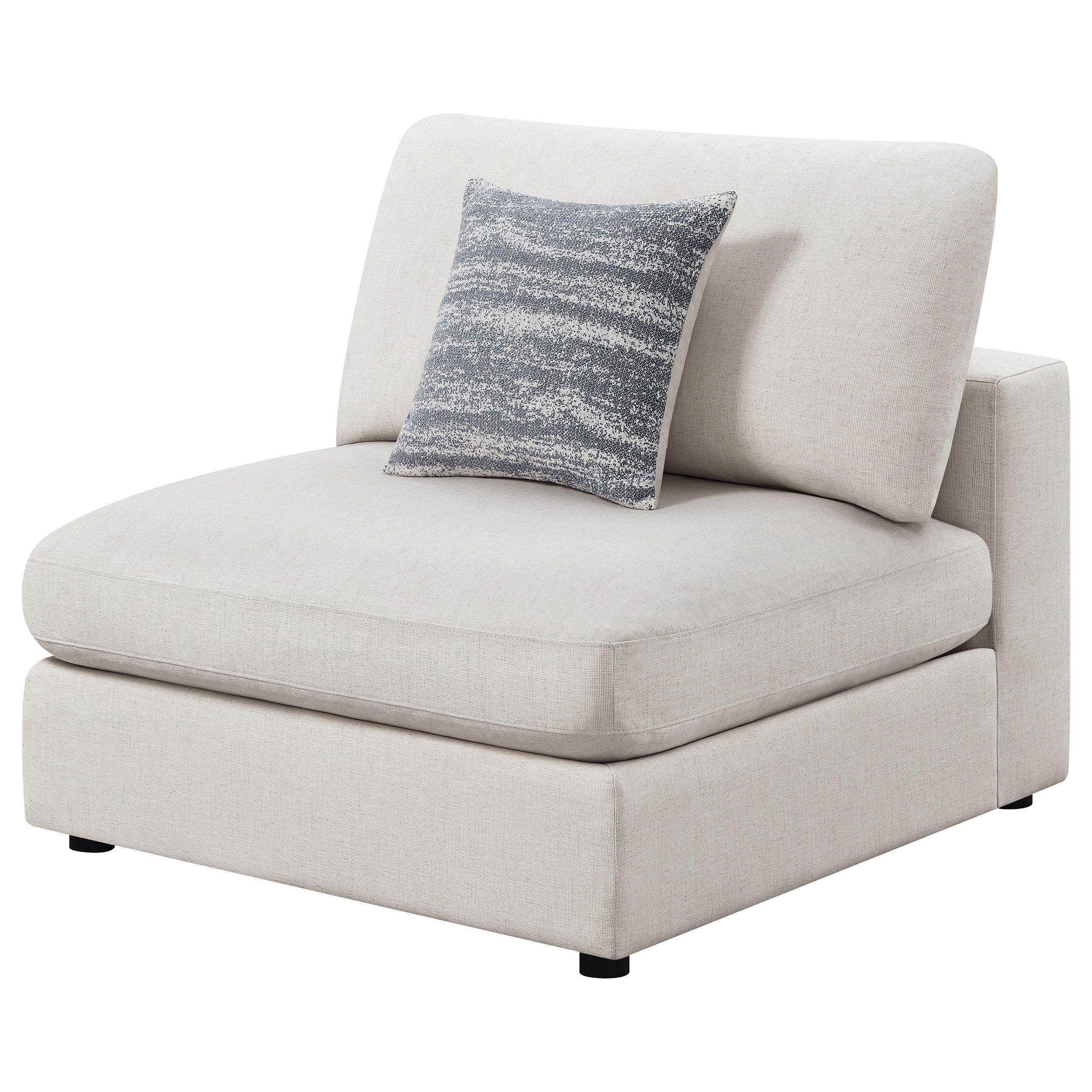 Serene Upholstered Armless Chair