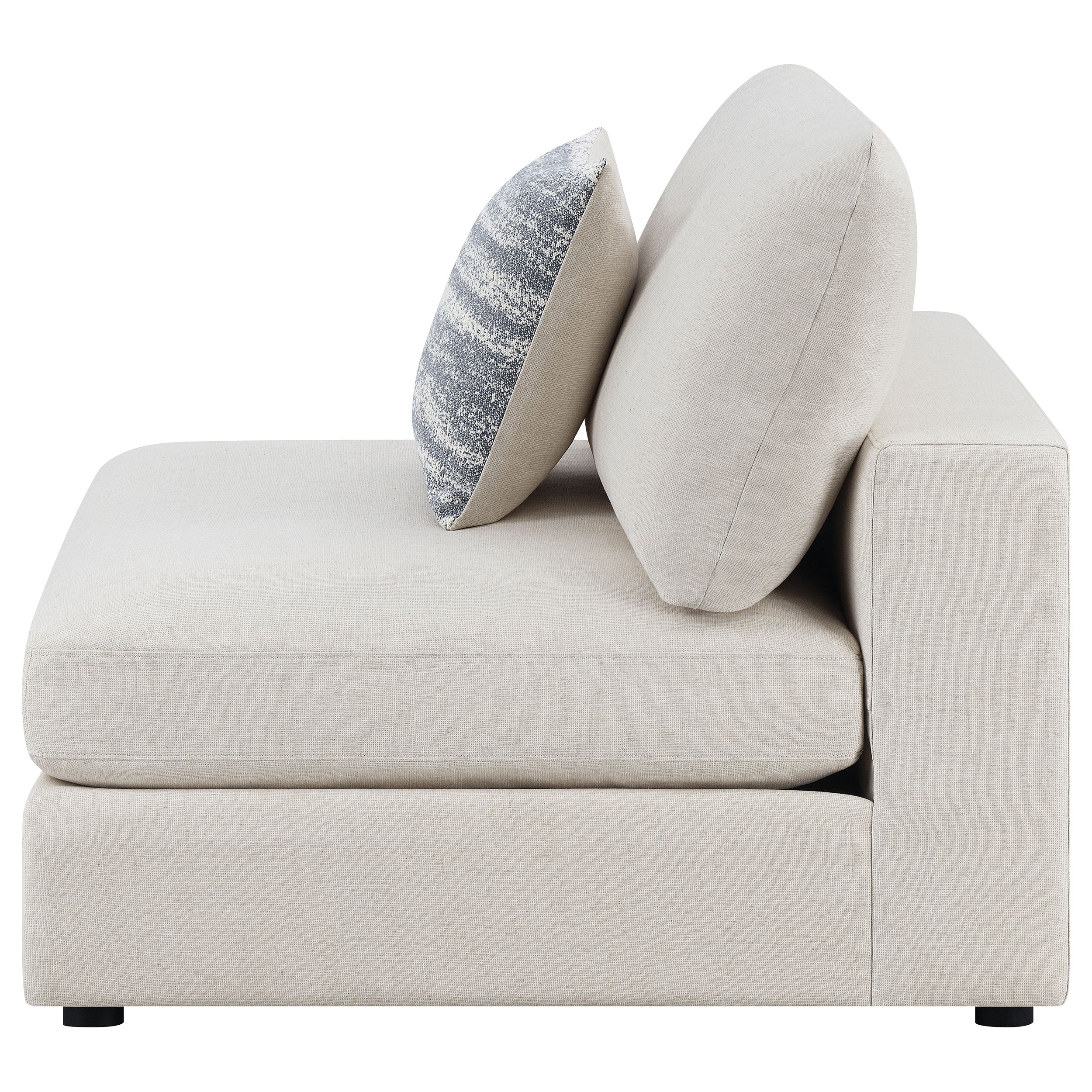 Serene Upholstered Armless Chair