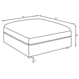 Serene Square Upholstered Ottoman
