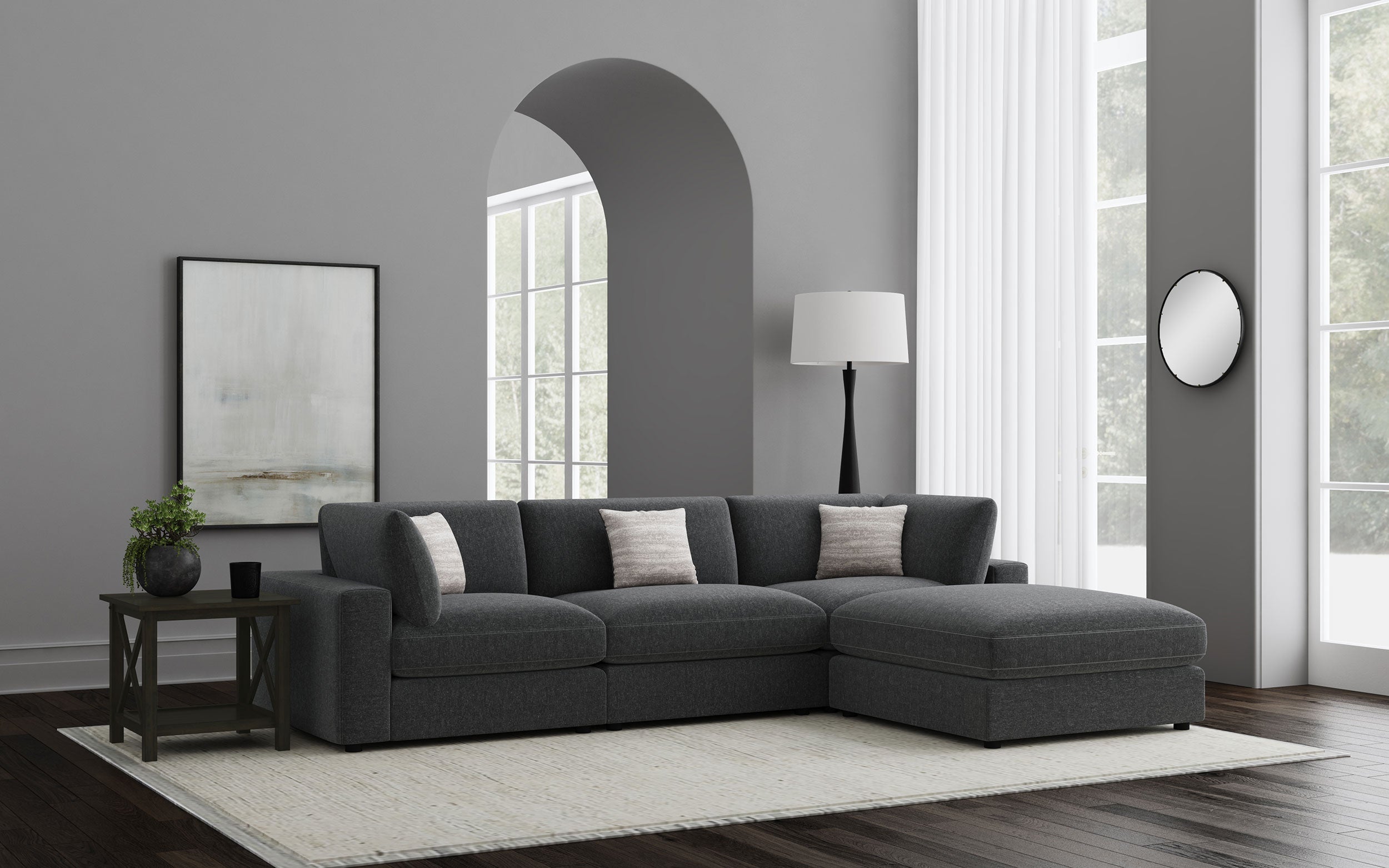Serene Upholstered Modular Sectional Sofa