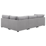 Cambria Upholstered Modular Sectional Sofa Grey