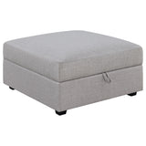 Cambria Upholstered Modular Sectional Sofa Grey