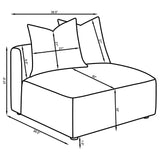 Jennifer Upholstered Armless Chair