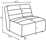 Sunny Upholstered Armless Chair