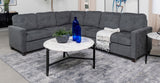 Georgina Upholstered Modular Sectional Steel