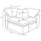 Raleigh Boucle Upholstered Modular Sectional