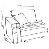 Atlantic Corduroy Upholstered Armless Set