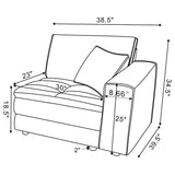 Atlantic Corduroy Upholstered Armless Set