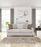 Christine Upholstered Sloped Arm Sofa Beige
