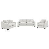 Ashlyn Upholstered Sloped Arm Sofa Set