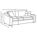 Ashlyn Upholstered Sloped Arm Sofa
