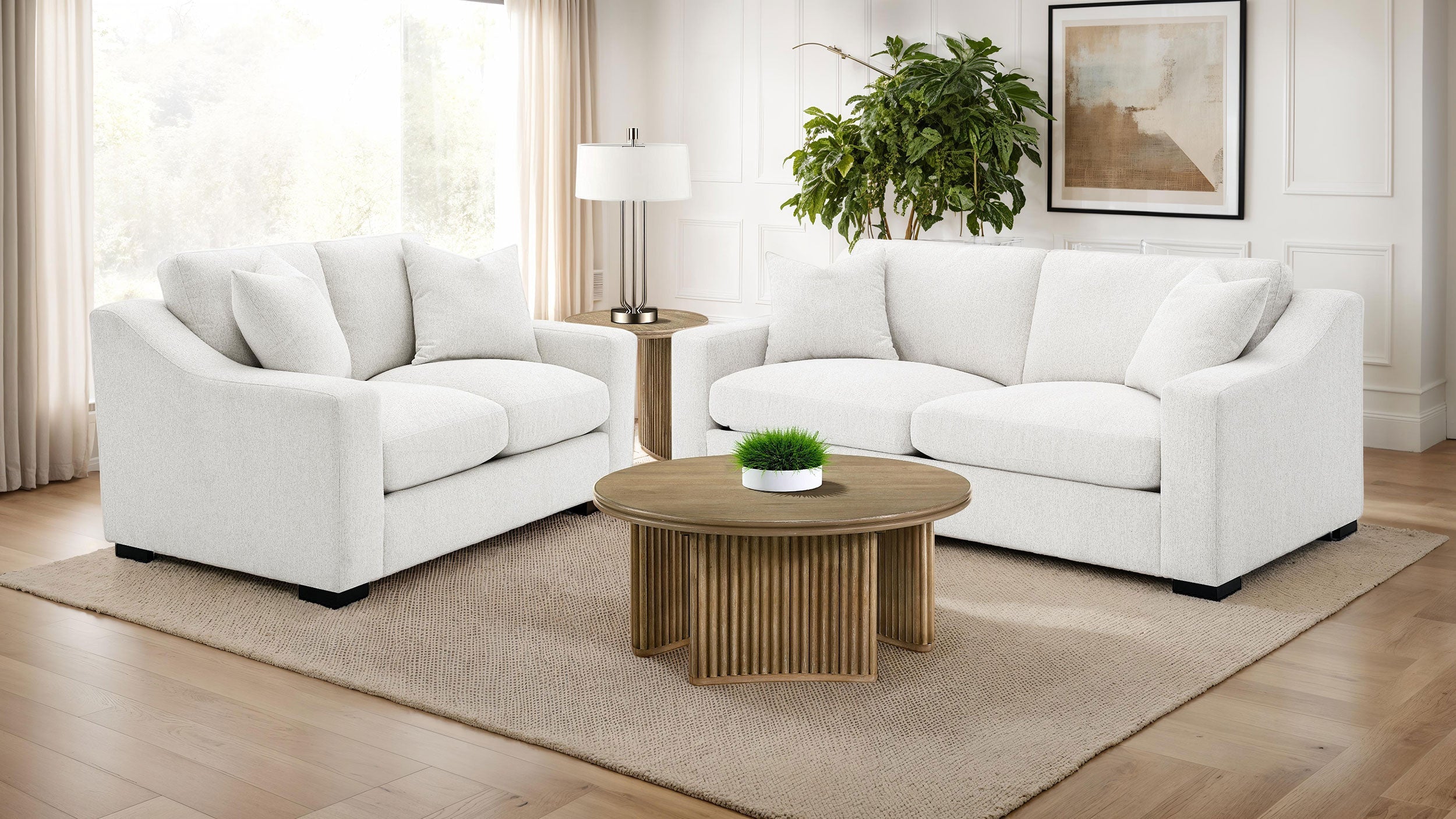 Ashlyn Upholstered Sloped Arm Loveseat