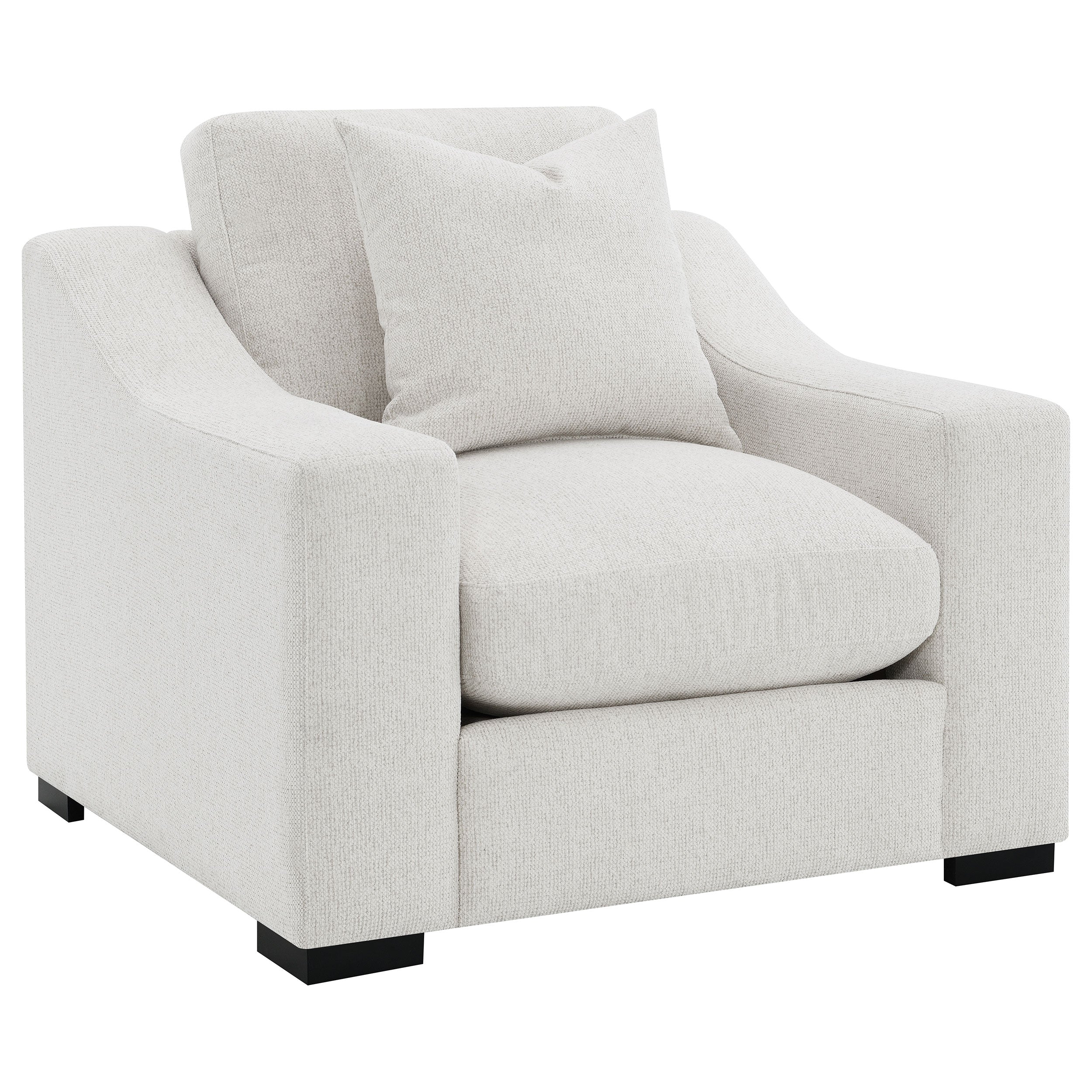 Ashlyn Upholstered Sloped Arm Accent Chair