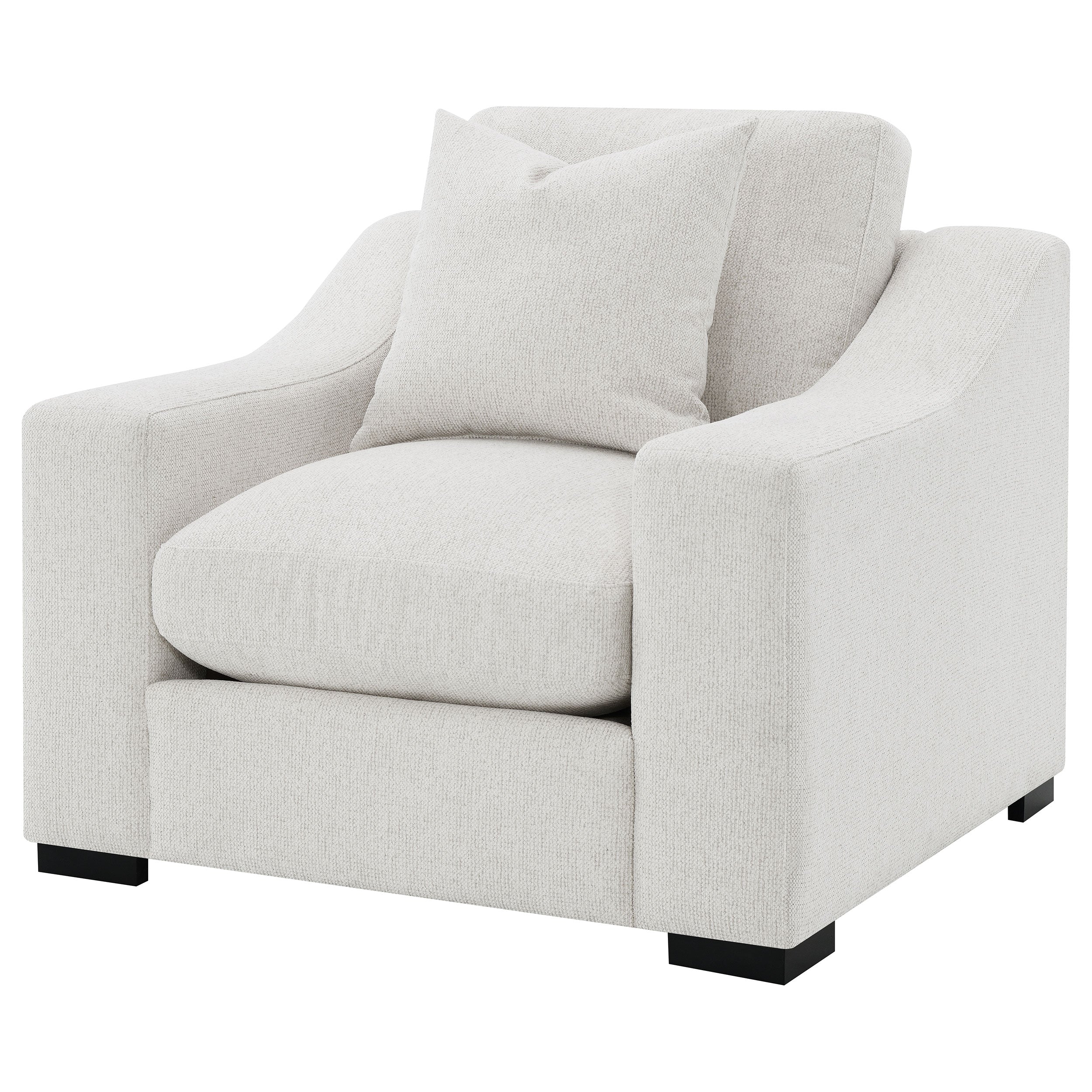 Ashlyn Upholstered Sloped Arm Accent Chair