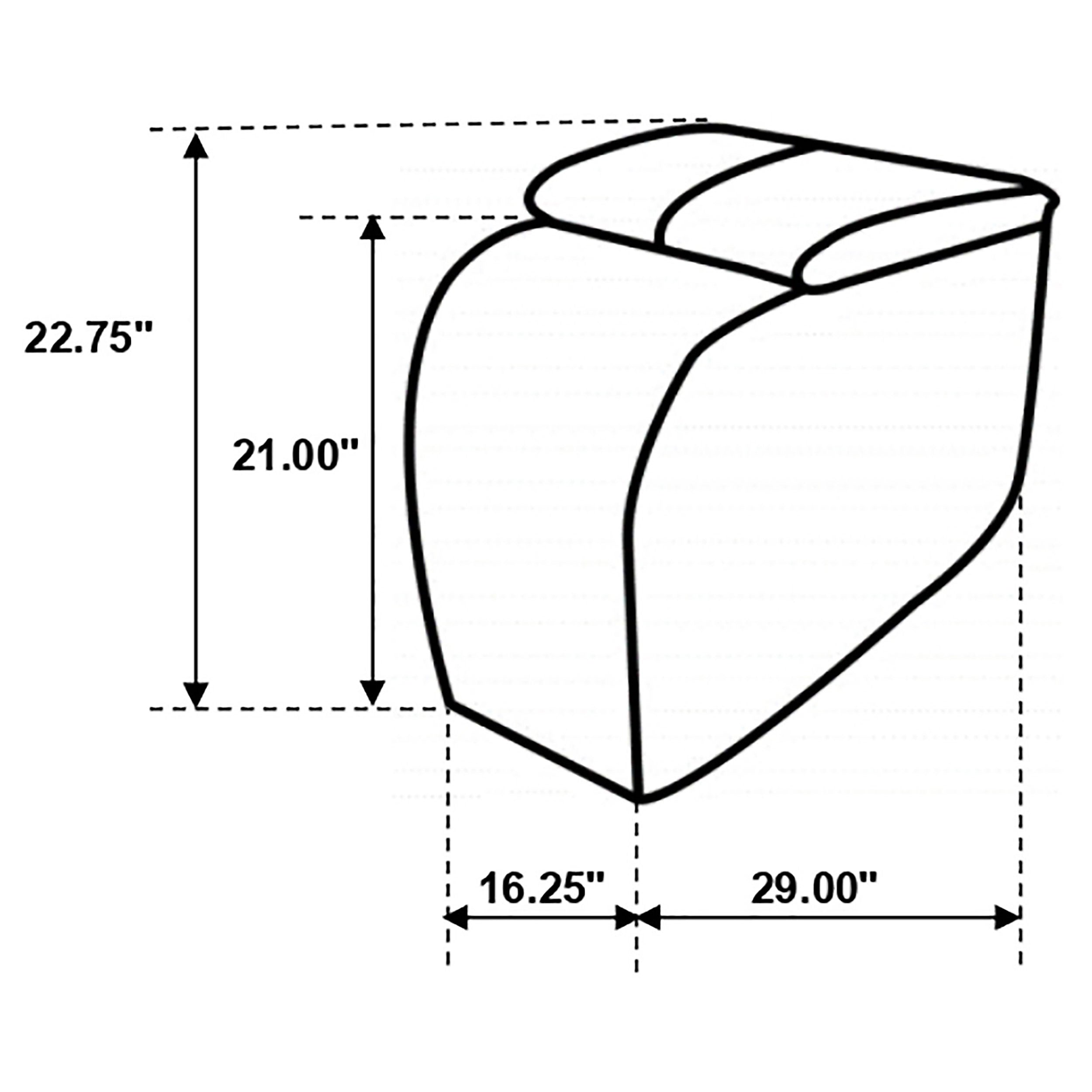 Cyrus Upholstered Home Theater Storage Wedge Console
