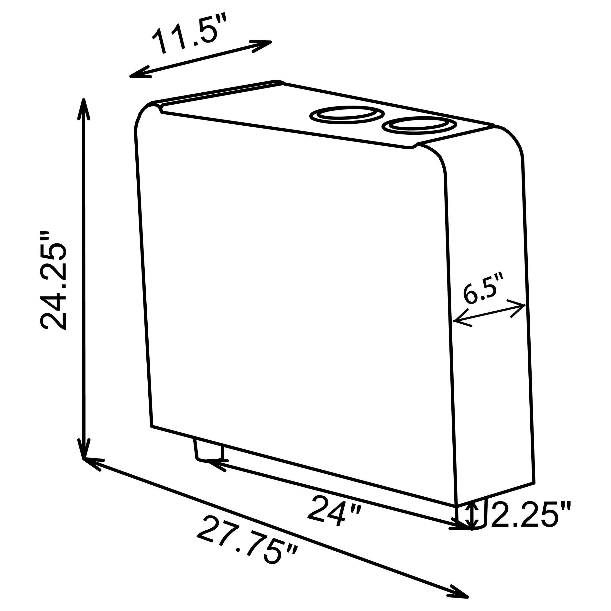 Toohey Upholstered Home Theater Storage Wedge Console
