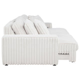 Jacana Corduroy Upholstered Dual Power Chaise Sofa