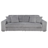 Jacana Corduroy Upholstered Dual Power Chaise Sofa