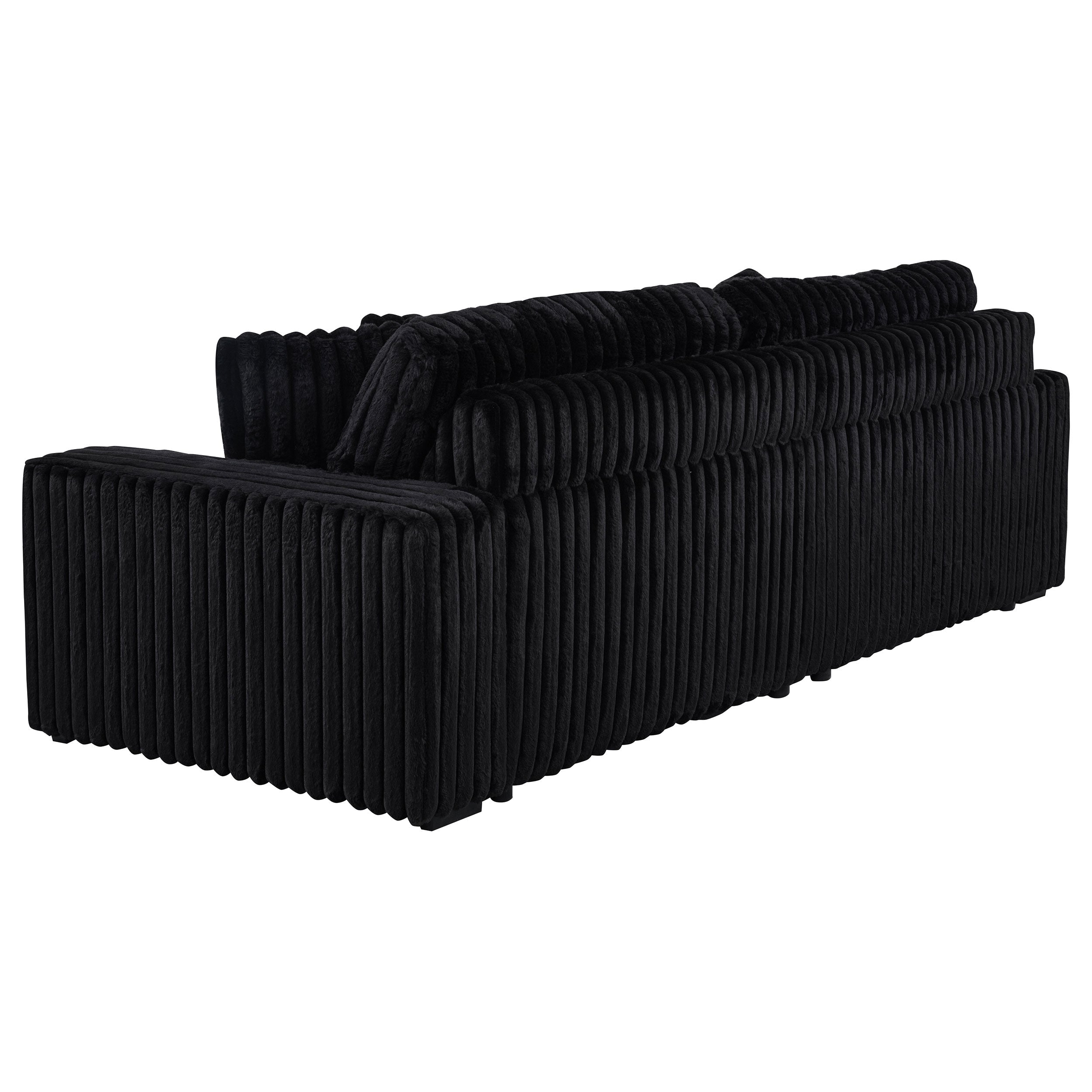 Jacana Corduroy Upholstered Dual Power Chaise Sofa