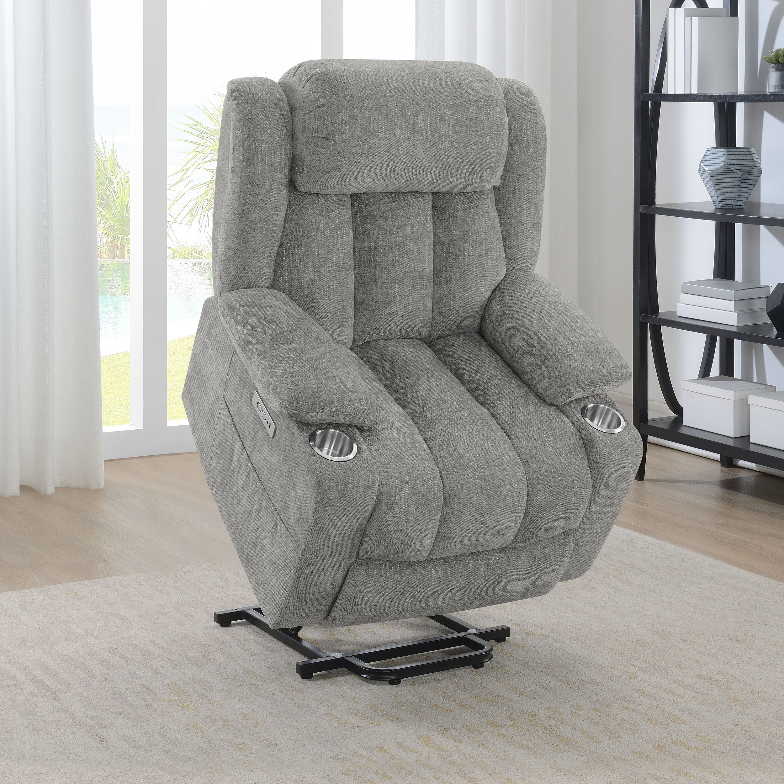 Houston Upholstered Power Lift Recliner Chair