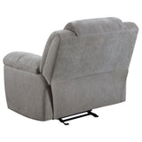 Gilson Chenille Upholstered Reclining Sofa Set Grey