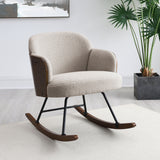 Paige Boucle Upholstered Mid Back Roc Chair