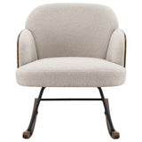 Paige Boucle Upholstered Mid Back Roc Chair