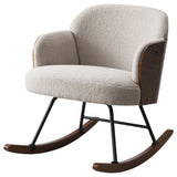 Paige Boucle Upholstered Mid Back Roc Chair