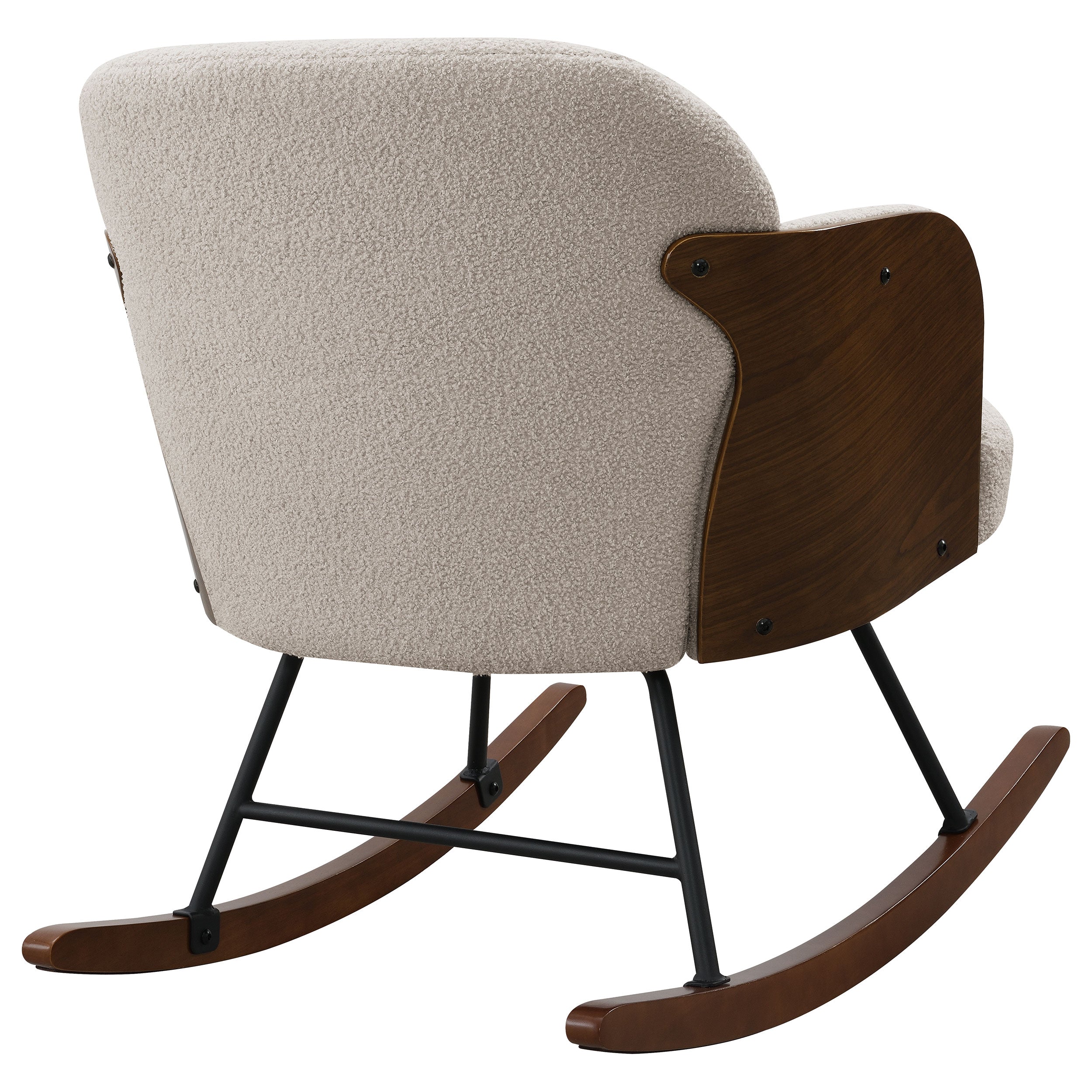 Paige Boucle Upholstered Mid Back Roc Chair