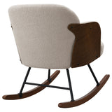 Paige Boucle Upholstered Mid Back Roc Chair