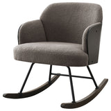 Paige Boucle Upholstered Mid Back Roc Chair
