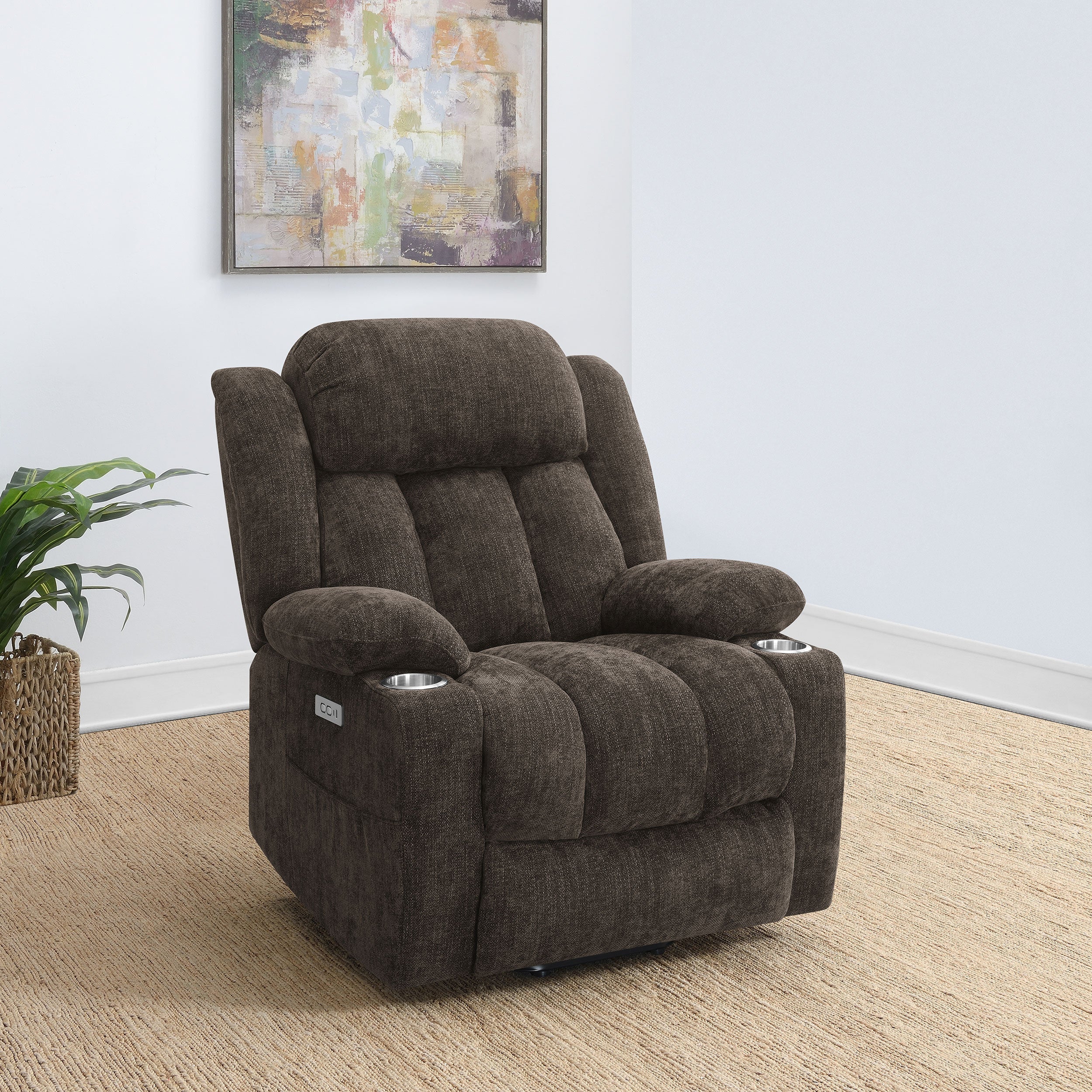 Houston Upholstered Power Lift Recliner Chair