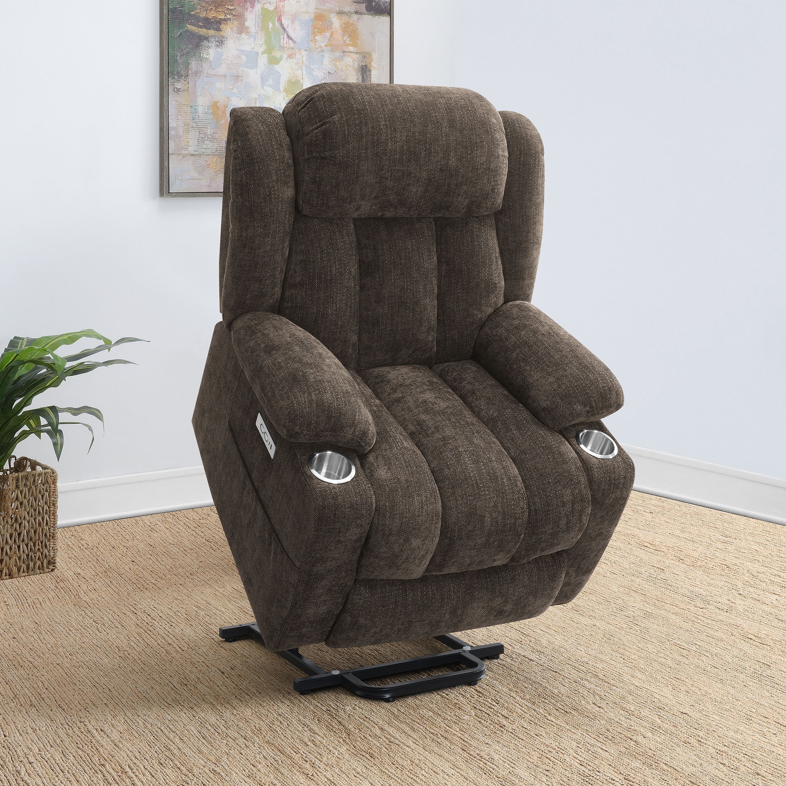Houston Upholstered Power Lift Recliner Chair