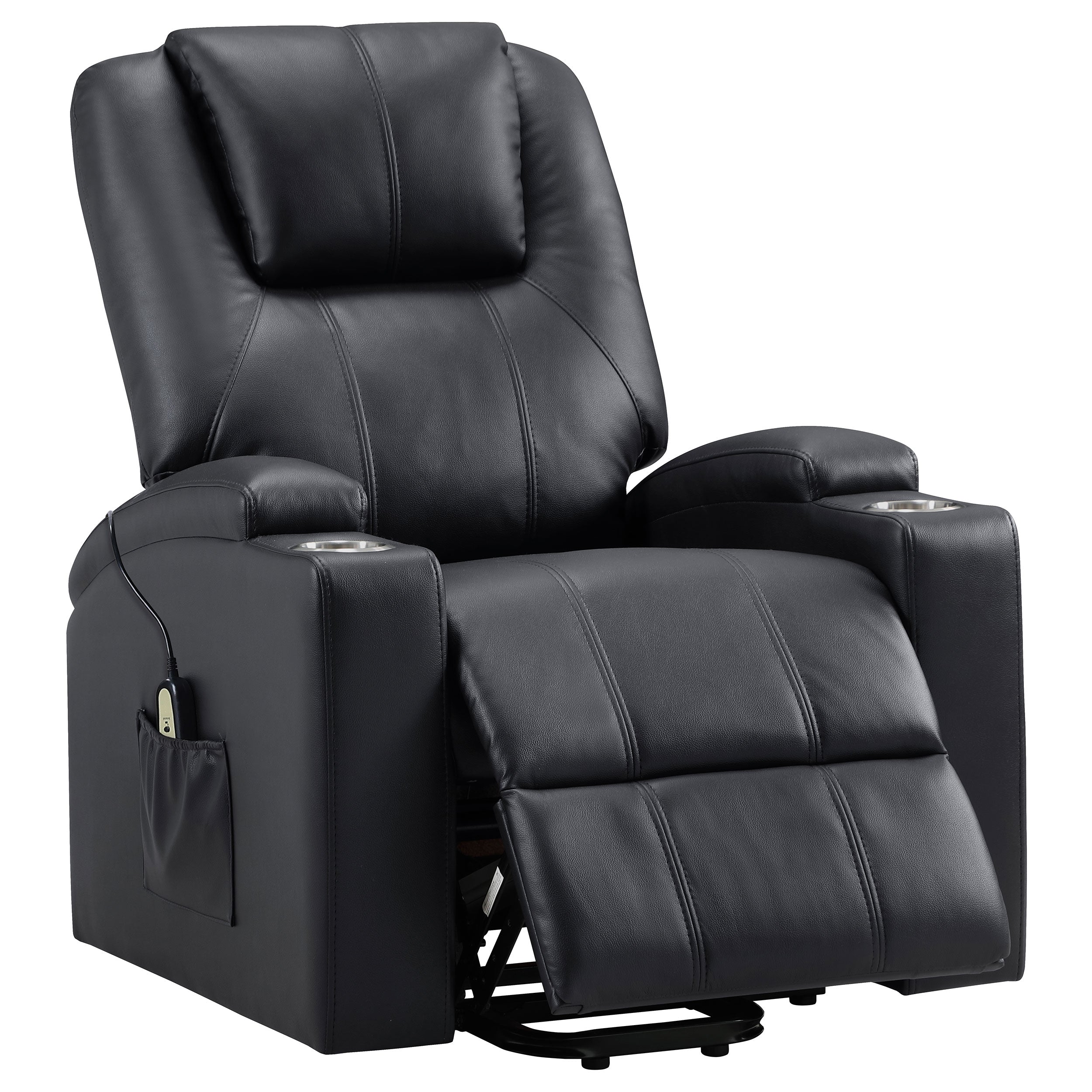 Armstrong Upholstered Power Lift Massage Recliner