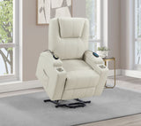 Armstrong Upholstered Power Lift Massage Recliner