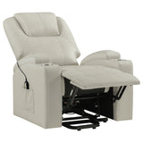 Armstrong Upholstered Power Lift Massage Recliner