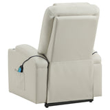Armstrong Upholstered Power Lift Massage Recliner