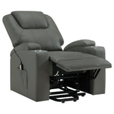 Armstrong Upholstered Power Lift Massage Recliner