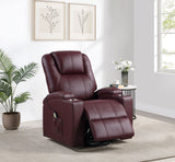 Armstrong Upholstered Power Lift Massage Recliner