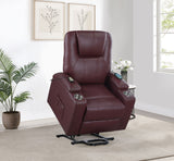 Armstrong Upholstered Power Lift Massage Recliner