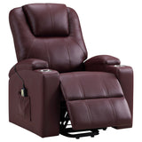 Armstrong Upholstered Power Lift Massage Recliner