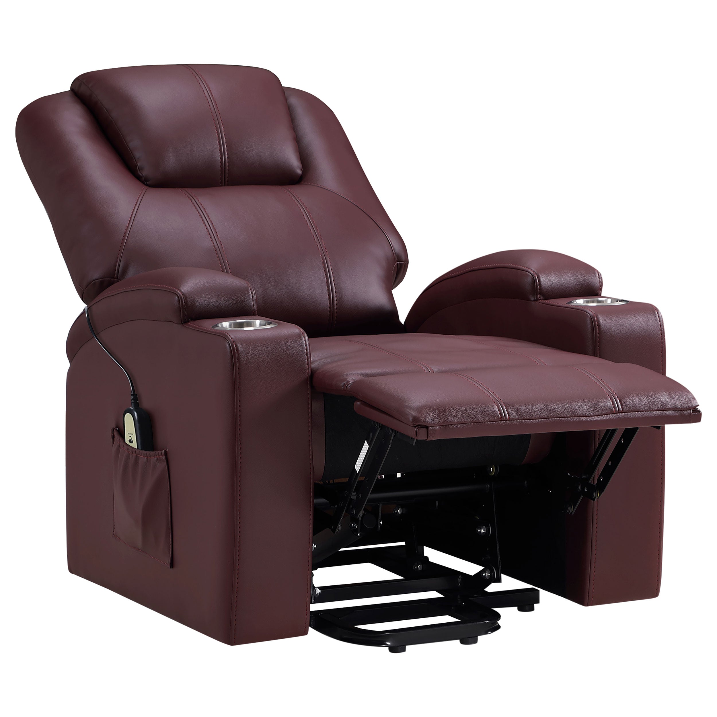Armstrong Upholstered Power Lift Massage Recliner