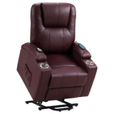 Armstrong Upholstered Power Lift Massage Recliner