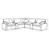 Collins Modular Power Reclining Sectional