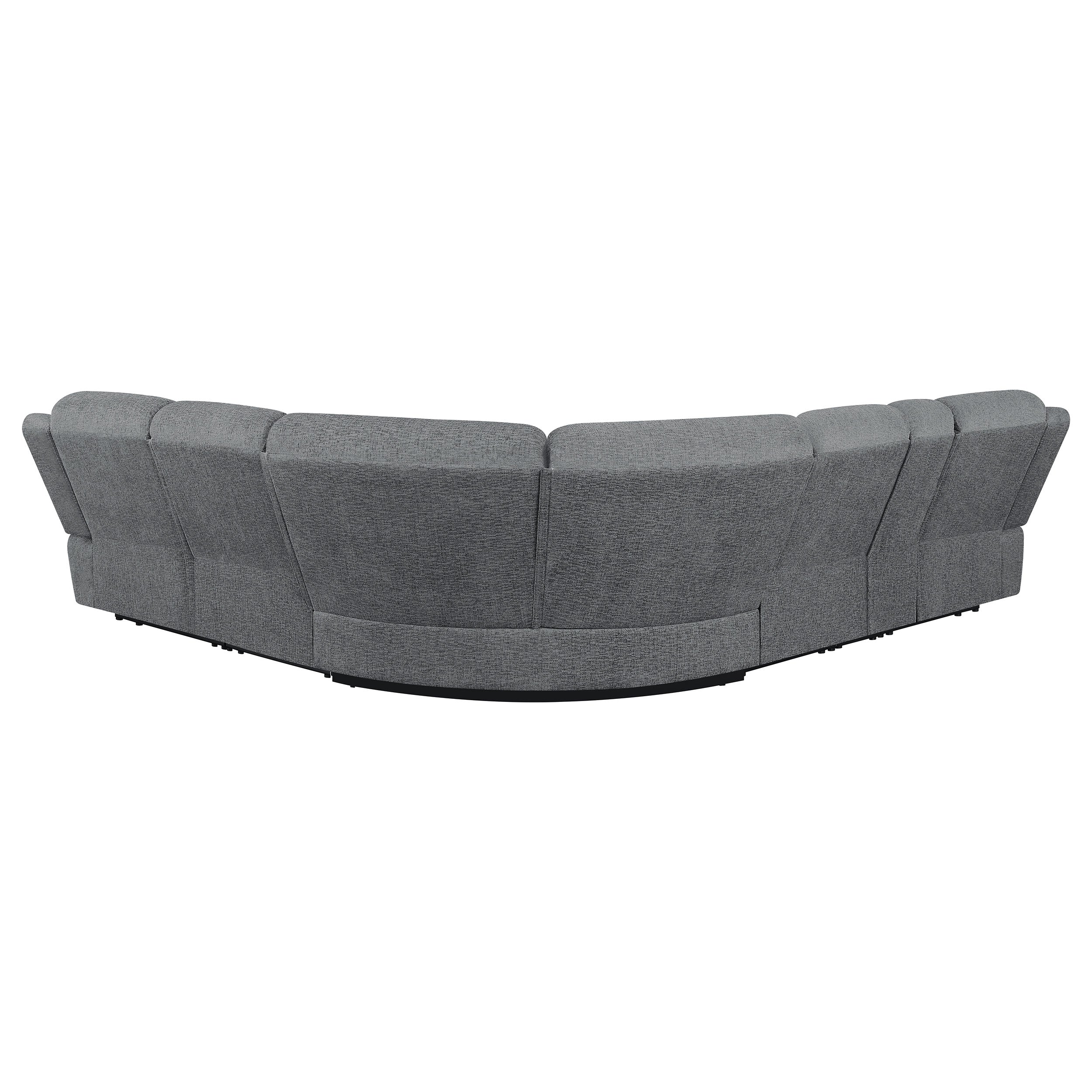 Bahrain 6-piece Modular Reclining Sectional Sofa Charcoal