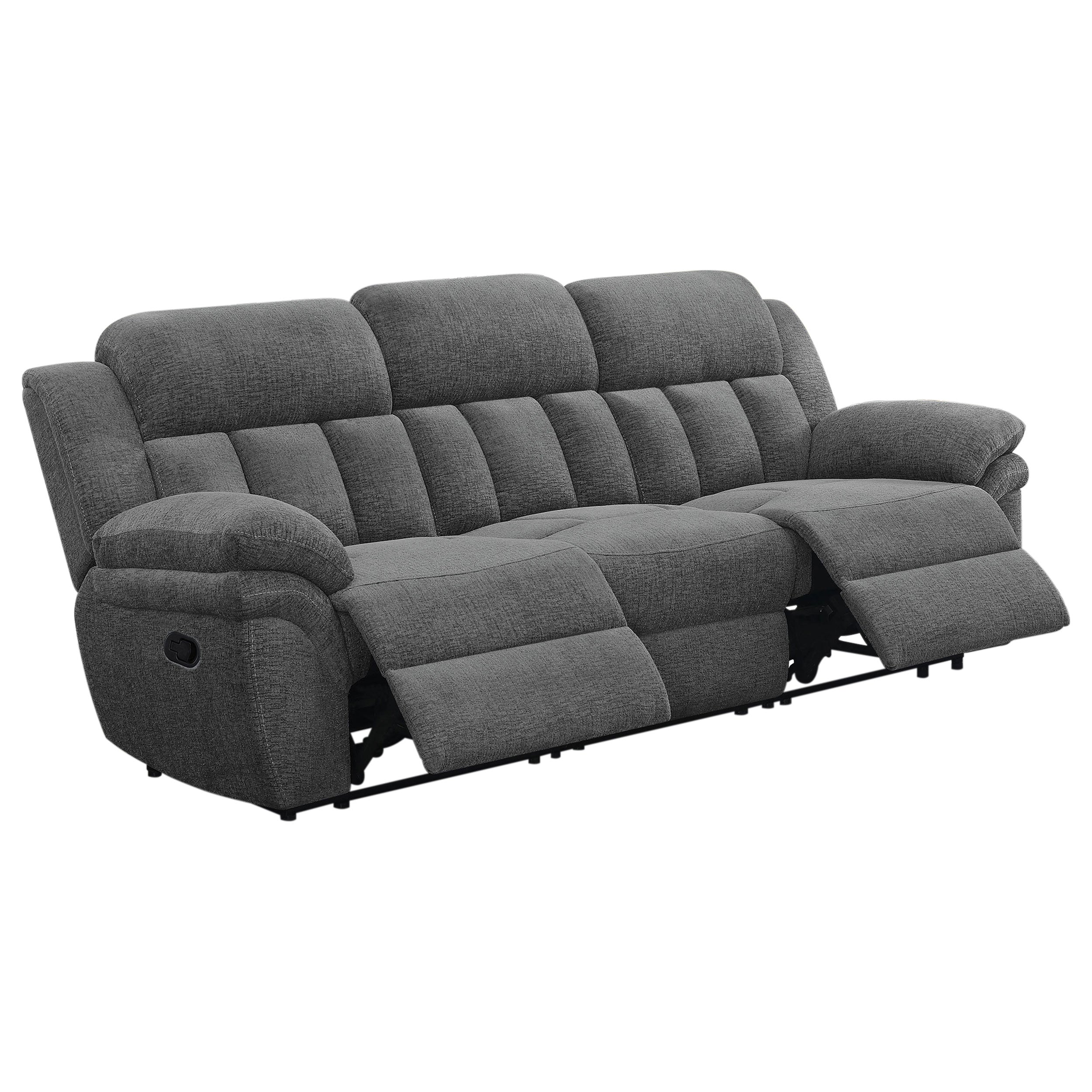 Bahrain Upholstered Motion Sofa Charcoal