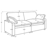 Collins Modular Power Loveseat