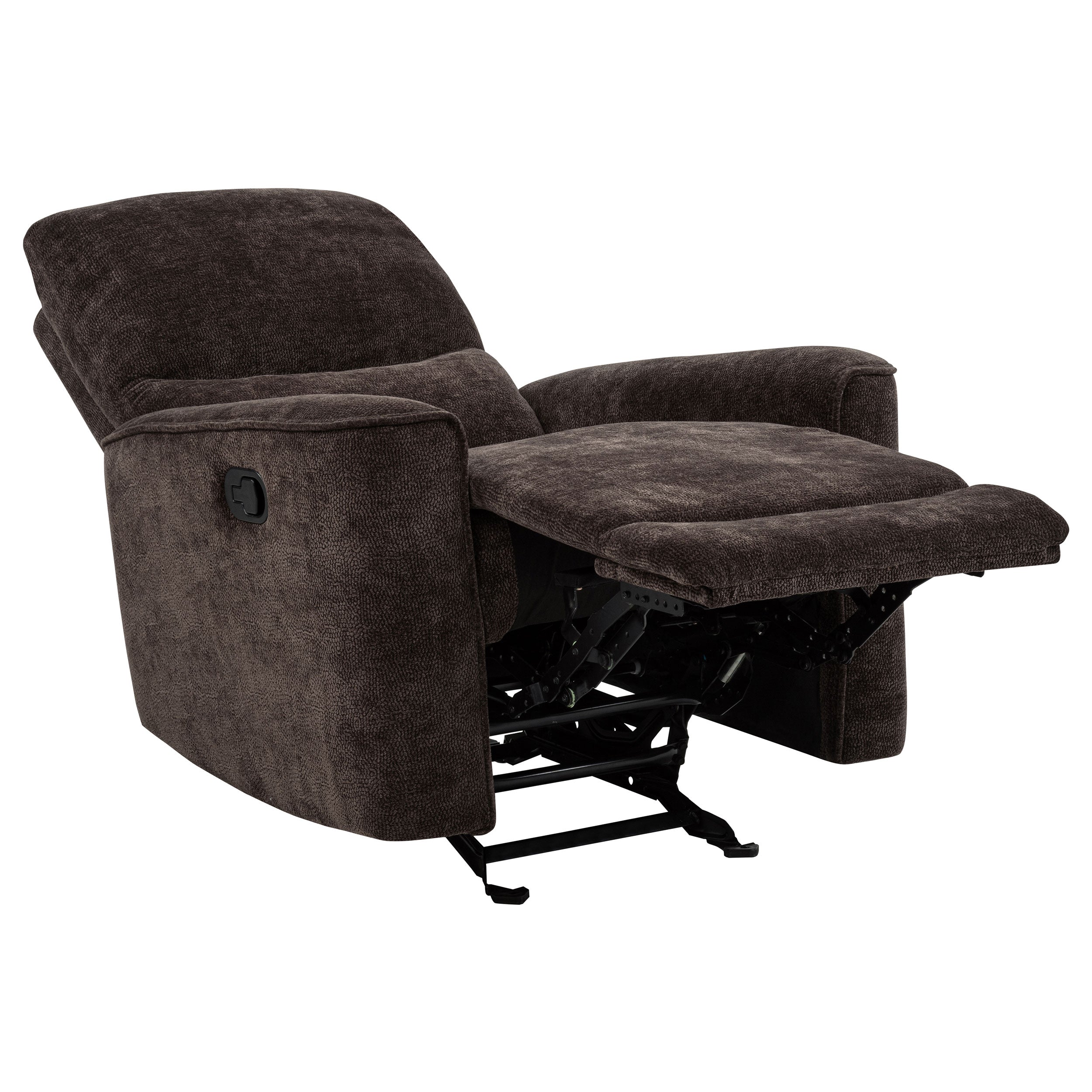 Navarro Chenille Upholstered Glider Recliner